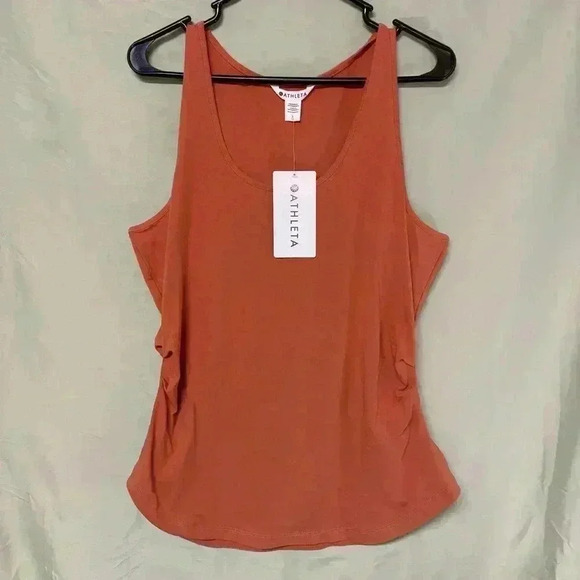 Athleta Orange Sleeveless Tank Top Relaxed Fit - Picture 1 of 5